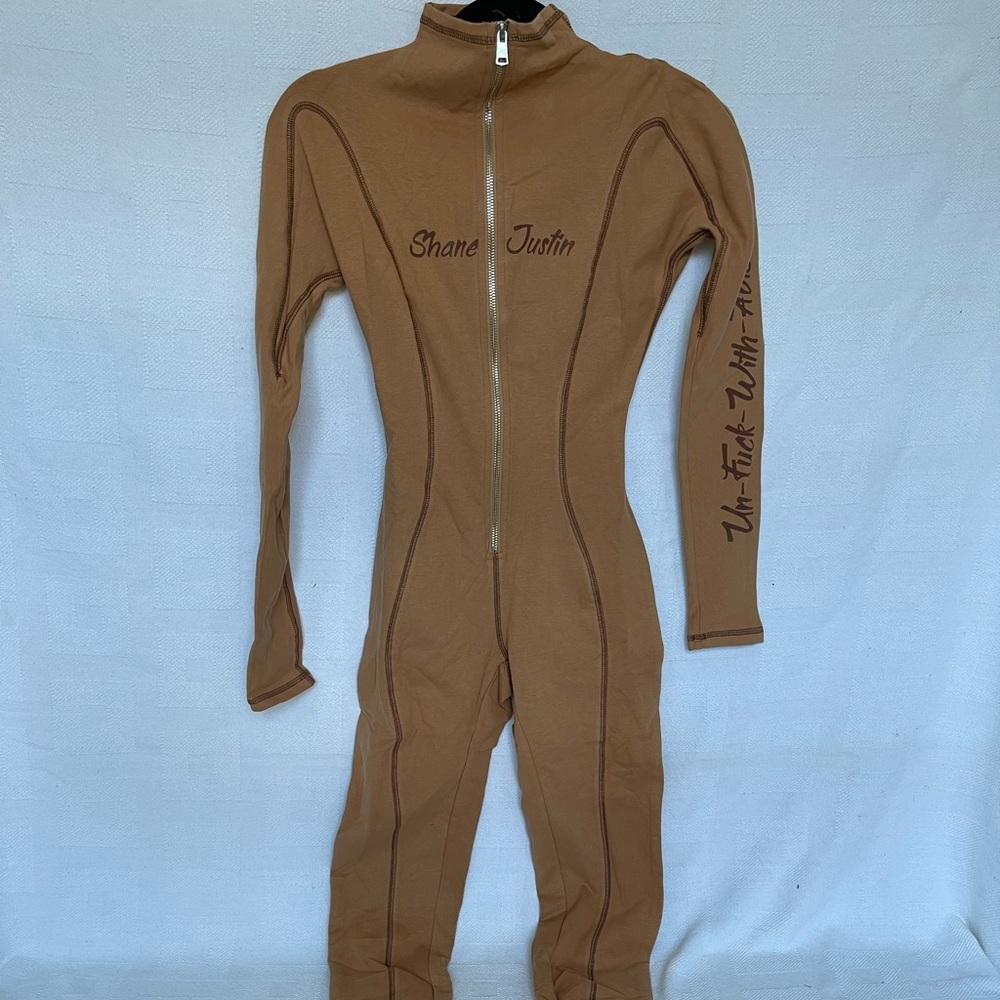 Shane Justin Nude Jumpsuit. Size M